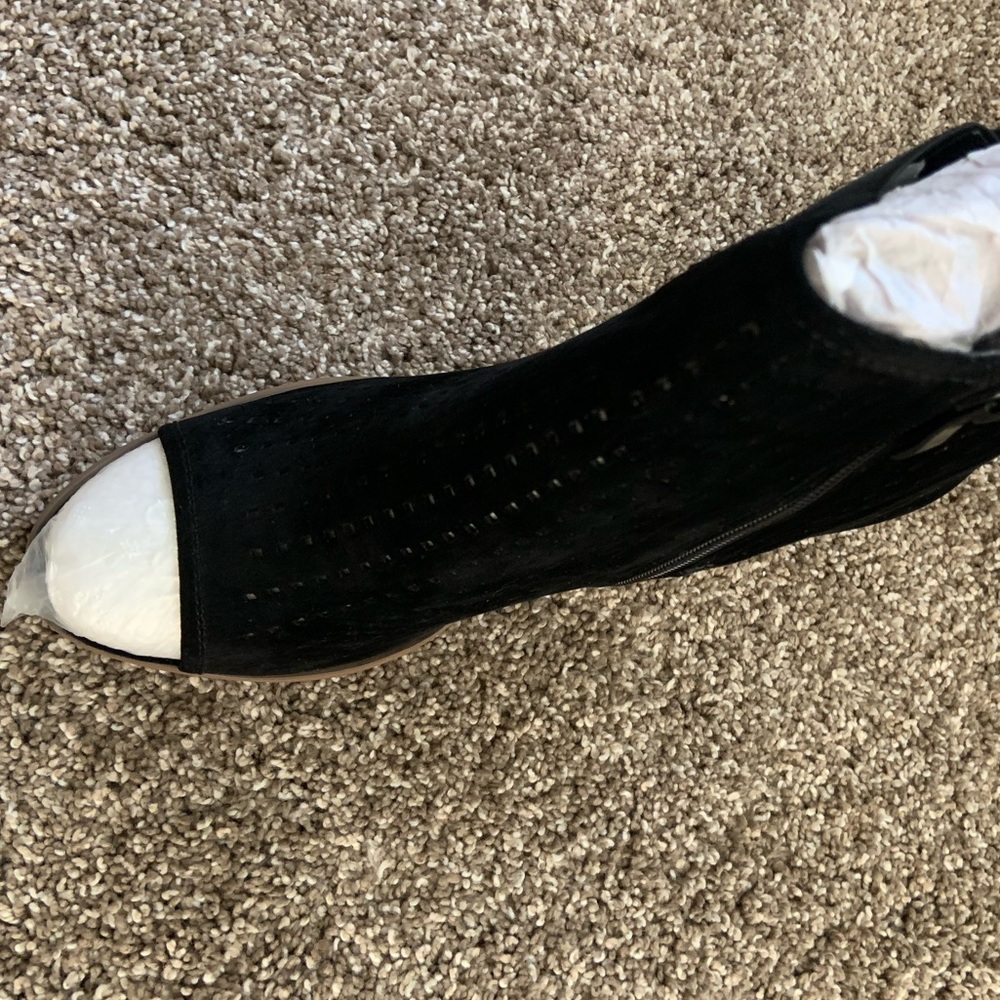 Ankle Boot Open Toe Black - Picture 2 of 3